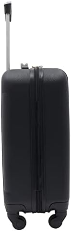 Valise rigide à roulettes Cosmo de Travelers Club, noire, capacité de 50 cm – Image 3