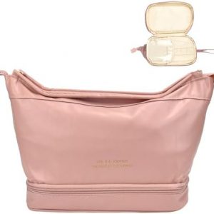 ADERTOS Trousse de Maquillage Trousse de Toilette Sac à Maquillage Portable Grande Capacité Sac de Maquillage de Voyage Sac à Cosmétiques Sac de Rangement Maquillage Voyage Étanche pour Hommes Femmes