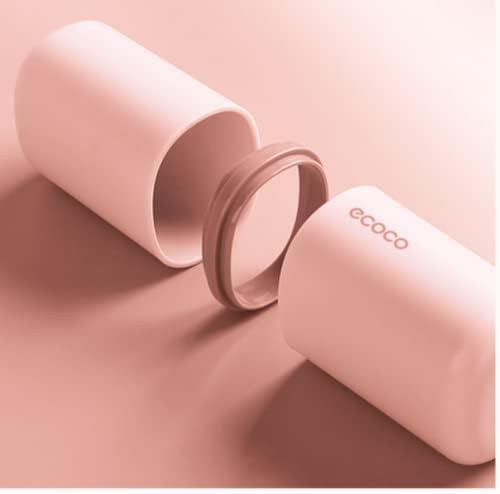 Meiyijia Ensemble de gobelets à Eau de Voyage, Porte-Brosse à Dents et Dentifrice, Convient pour Le Camping, Les Voyages, Les Voyages d'affaires, Rose – Image 4