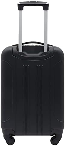 Valise rigide à roulettes Cosmo de Travelers Club, noire, capacité de 50 cm – Image 4