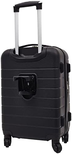 Ensemble de bagages intelligents Wrangler avec porte-gobelet, port USB et support pour téléphone, noir, 2 pièces – Image 3