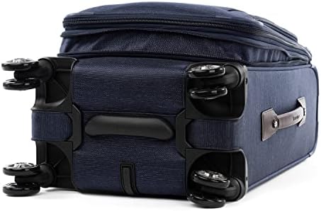 Valise cabine souple extensible Travelpro Platinum Elite, 8 roulettes pivotantes, port USB, Suiter, homme et femme, bleu marine, 53 cm – Image 7