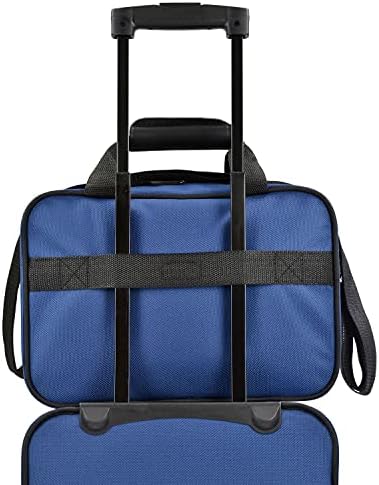 Valise cabine légère U.S. Traveler Rio, 50 cm, souple, extensible, durable, pour affaires et voyage, bleue, lot – Image 5