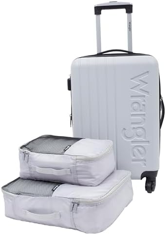 Ensemble de bagages Wrangler, gris, cabine 20 pouces
