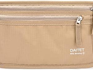 Day Tip Porte-Passeport sécurisé caché avec Blocage RFID, Sac de Voyage sous-Couverture, Beige