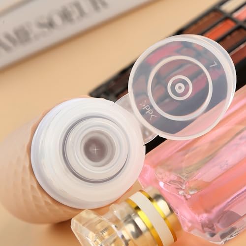 Gemice Flacons de Voyage en Silicone 90 ml, 4 Pack Flacons de Voyage à Remplir, Etanches, Flacons Cosmétiques à Remplir de Voyage, Récipient, Sans BPA, Approuvé par la FDA, Pour Remplir de Lotion – Image 2