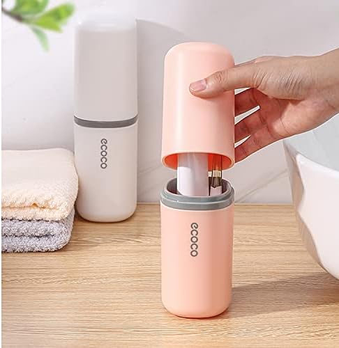 Meiyijia Ensemble de gobelets à Eau de Voyage, Porte-Brosse à Dents et Dentifrice, Convient pour Le Camping, Les Voyages, Les Voyages d'affaires, Rose – Image 6