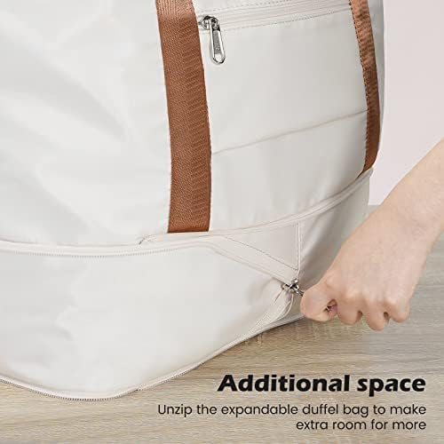 Ensemble de valises Coolife 3 pièces, valises rigides avec serrure TSA et roulettes pivotantes (blanc, S (50,8 cm)) – Image 4