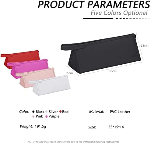 HENGSI Sac de Rangement Voyage pour Dyson Airwrap/Supersonic Seche Cheveux et Accessoires (Imperméable Cuir-Noir) – Image 4