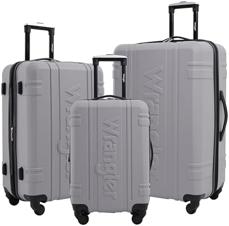 Ensemble de 3 valises de voyage Wrangler Astral, peau de requin