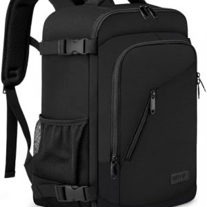 Bagage Cabine 40x20x25 pour Ryanair Sac à Dos Voyage Cabine Avion 20L sous Siège Bagage à Main Petit Sac de Voyage avec USB Charging Port Sac à Dos Ordinateur Portable 14 Pouces Homme Femme Noir