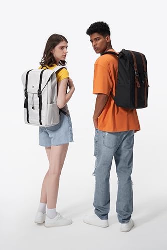 tomtoc VintPack Sac à dos pour Laptop, 22 Litres Sacs à dos pour Voyages, Travel, Loisirs, Jours, Outdoor, Vintage Imperméable Femmes Hommes Sacs à dos Convient à l'ordinateur portable 15,6 Pouces – Image 2