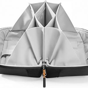 Inateck Sac de Rangement Câbles,Organisateur d'accessoires électroniques avec poignée,Pochette Organisateur de Gadgets, résistant aux éclaboussures étui de Transport pour