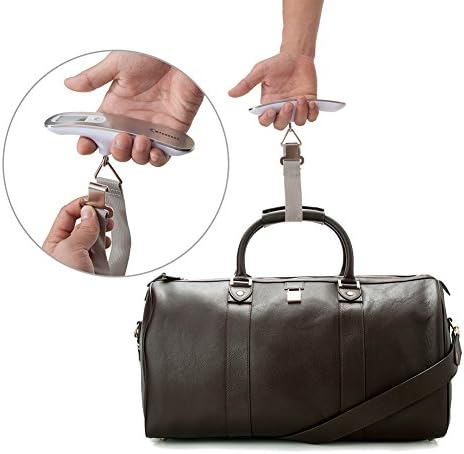 MYCARBON Pèse Bagage Valise Electronique Balance Portable Max 50Kg/110Lb(LB,g,Oz,kg) Fonction Tare Verrouillage Poids Pile Fournie pour Voyage/Poste/Shopping – Image 7