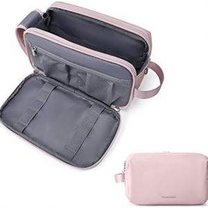 BAGSMART Trousse de Toilette Homme Voyage Accessoires Grande Trousse Toilette Imperméable Trousse Maquillage Femme Sac de Toilette Organisateur