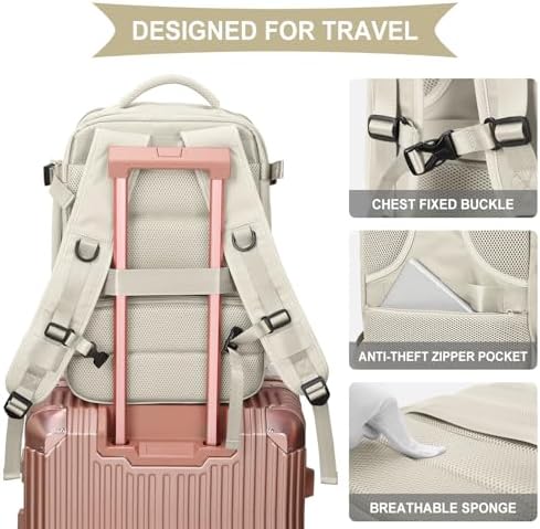SZLX Sac a Dos Voyage Cabine Avion Bagage Cabine 40x20x25 pour Ryanair Sac Valise Cabine Ryanair 40x20x25 Femme Bagage à Main sous Le Siège Sac à Dos Homme pour Ordinateur Portable 14 Pouces – Image 7