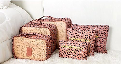NOVAGO Ensemble Complet de différents Sacs, organisateurs de Valise et Voyage (Leopard) – Image 7