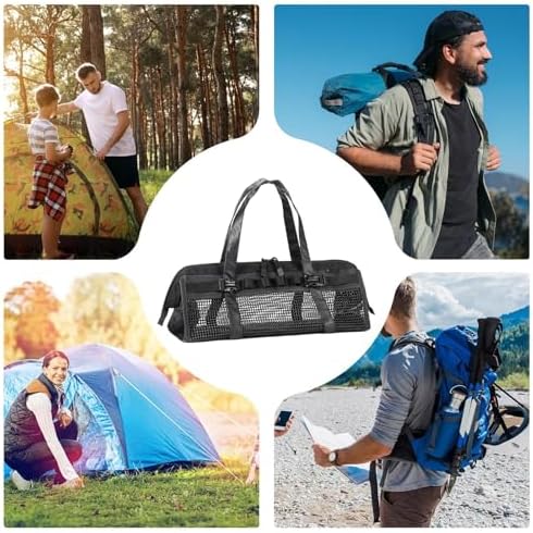 Sac de rangement pour accessoires de camping, sac de transport pour piquets de tente, sac de rangement polyvalent, organisateur d'équipement de camping, sac de rangement pour randonnée, sac de rangement pour pique-nique, rangement d'accessoires de voyage, matériel de pêche – Image 8
