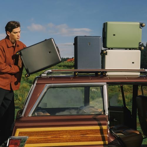 Valise cabine rigide LEVEL8, homologuée par la TSA, valise cabine à roulettes, légère et texturée, 50 cm, noire – Image 2