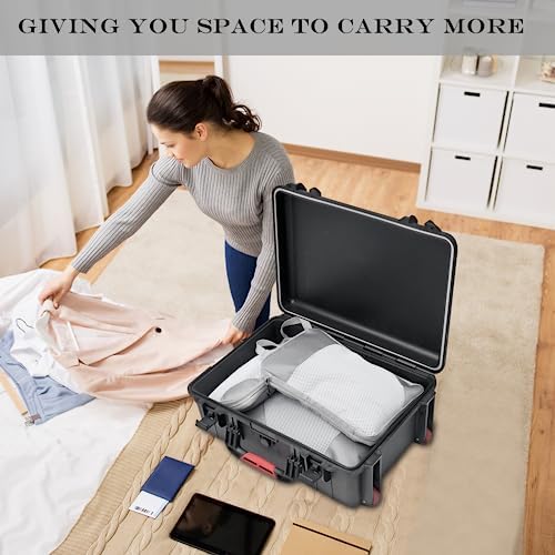 Organisateur Valise Rangement Organisateur de Valise Imperméable Bagage Sac Compression Maquillqage Vêtement Pochette Voyage, Gris 3 Pièces – Image 3