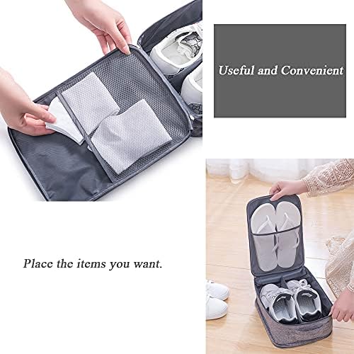 Sac à Chaussures de Voyage Housses Chaussures Portable, étanche à la poussière, imperméable et Respirant, Peut être utilisé en Combinaison avec Une Valise à roulettes. – Image 3