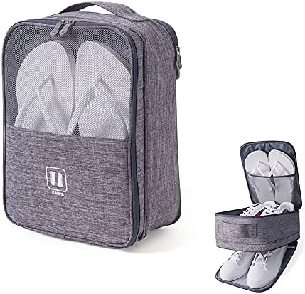 Sac à Chaussures de Voyage Housses Chaussures Portable, étanche à la poussière, imperméable et Respirant, Peut être utilisé en Combinaison avec Une Valise à roulettes.