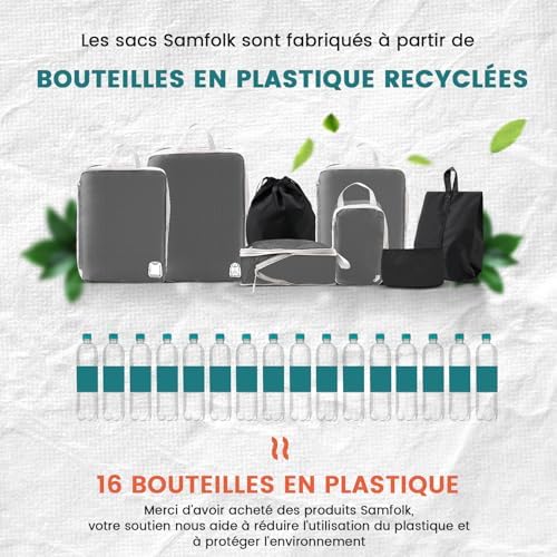 Sacs de rangement à compression imperméables pour organisation de sacs à dos et valises Accessoires de voyage – Image 4