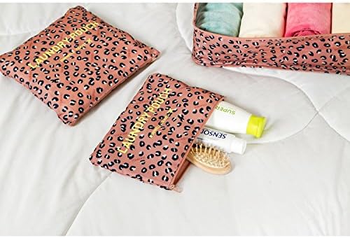 NOVAGO Ensemble Complet de différents Sacs, organisateurs de Valise et Voyage (Leopard) – Image 6