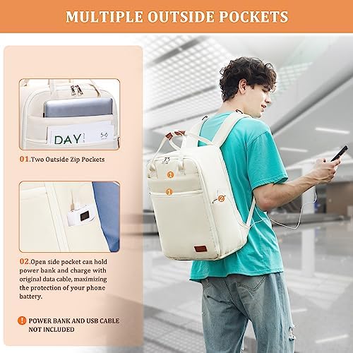 Sac a Dos Voyage Cabine Avion Valise Cabine 45x36x20 pour Easyjet Bagage Cabine Sac à Dos Antivol Sac Voyage Cabine Sac de Voyage Cabine Sac Cabine 45x36x20 Avion avec Compartiment pour Ordinateur – Image 5