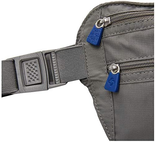 Accessoires de voyage Samsonite Global - Ceinture porte-monnaie RFID, 26 cm, 1 litre, gris éclipse – Image 3