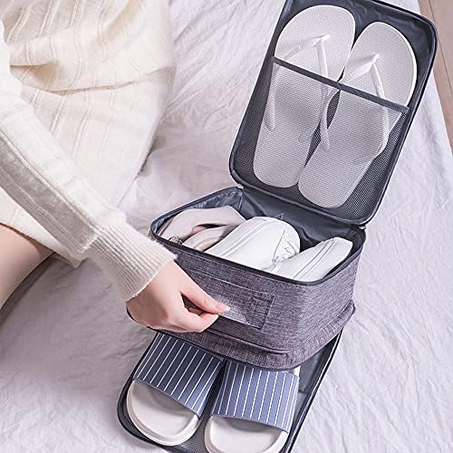 Sac à Chaussures de Voyage Housses Chaussures Portable, étanche à la poussière, imperméable et Respirant, Peut être utilisé en Combinaison avec Une Valise à roulettes. – Image 4