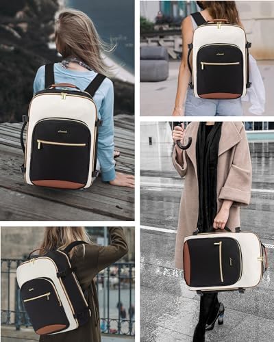 LOVEVOOK Sac à Dos Voyage Sac Cabine Avion Bagages Valise Easyjet Ryanair 45x36x20 Sac à Dos Femme Homme Étanche Sac à Dos Pour Ordinateur Portable Sac Porté Dos Backpack pour Travail École Loisir – Image 3