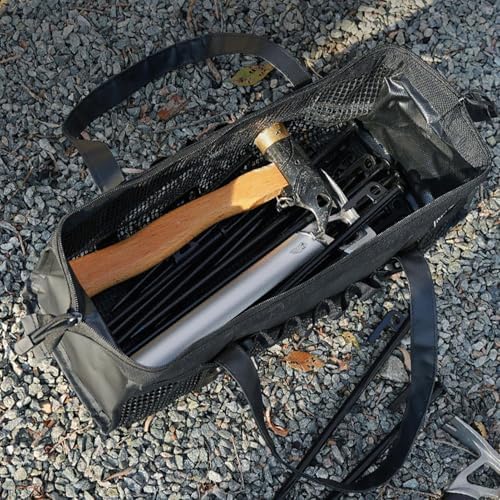 Sac de rangement pour accessoires de camping, sac de transport pour piquets de tente, sac de rangement polyvalent, organisateur d'équipement de camping, sac de rangement pour randonnée, sac de rangement pour pique-nique, rangement d'accessoires de voyage, matériel de pêche – Image 6