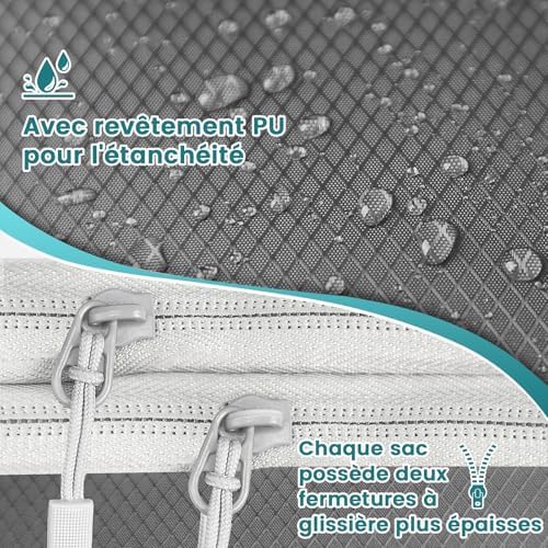 Sacs de rangement à compression imperméables pour organisation de sacs à dos et valises Accessoires de voyage – Image 2